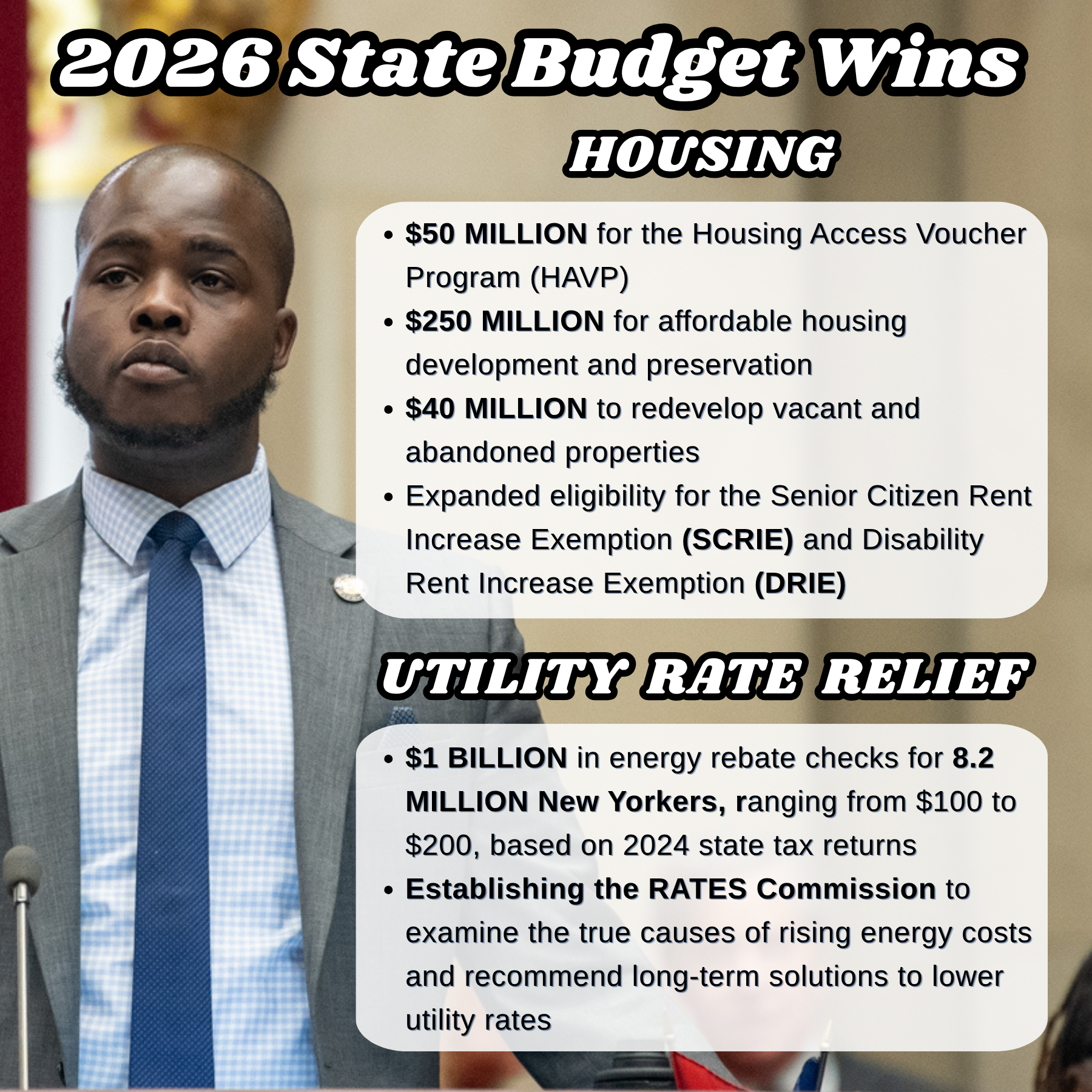 2026 State Budget Wins - Housing and Utility Rate Relief